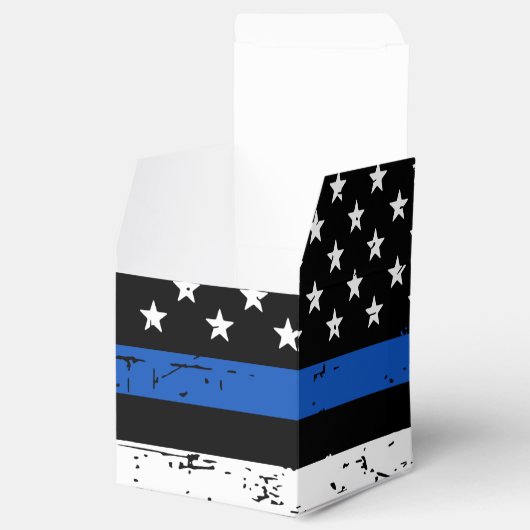 Politie Afstuderen Handhaving in blauwe lijn Bedankdoosjes (Geopend)