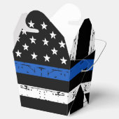 Politie Afstuderen Handhaving in blauwe lijn F Bedankdoosjes (Geopend)