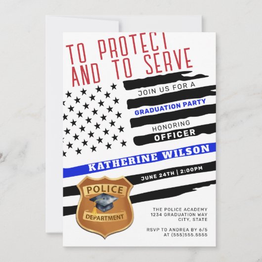 Politie-Afstuderen Kaart (Voorkant)