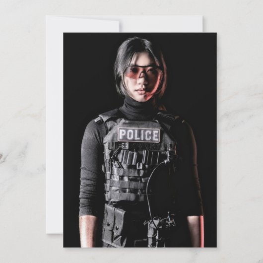 Politie-Afstuderen Kaart (Achterkant)