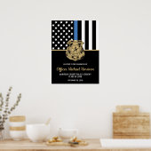 Politie Afstuderen Partij Wetshandhaving Academie Poster (Keuken)