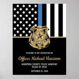 Politie Afstuderen Partij Wetshandhaving Academie Poster