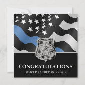 Politie Afstuderen Wetshandhaving Blauwe lijn (Voorkant)