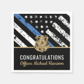 Politie Afstuderen Wetshandhavingsambtenaar Partij Servet (Voorkant)