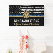 Politie Afstuderen Wetshandhavingsambtenaar Partij Spandoek (Insitu)