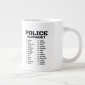 Politie-alfabet van Adam tot Zebra Grote Koffiekop (Rechts)
