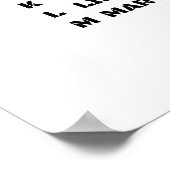 Politie-alfabet van Adam tot Zebra Poster (Hoek)