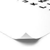 Politie-alfabet van Adam tot Zebra Unique Perfect Poster (Hoek)