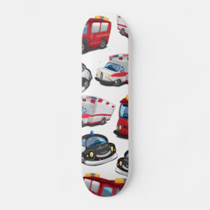 Politie-, ambulance- en brandweertransport skateboard