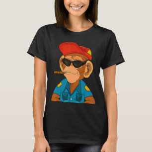 Politie Apple NFT Thed Monkey Officer T-shirt