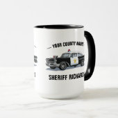 politie auto aangepaste naam mok (Voorkant rechts)