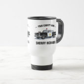  politie auto aangepaste naam reisbeker (Voorkant rechts)