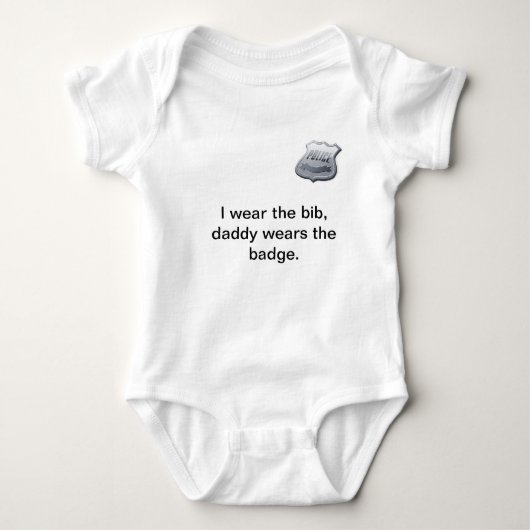 Politie Baby Onsie Romper (Voorkant)