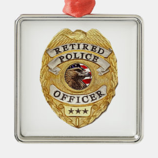 Politie_Badge_Ge Metalen Ornament