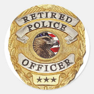 Politie_Badge_Ge Ronde Sticker