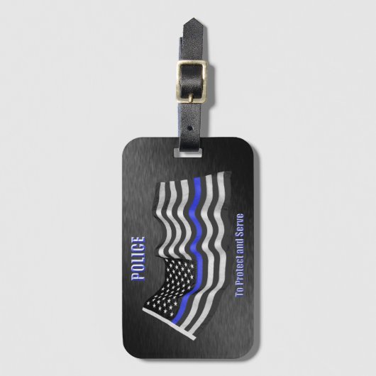 politie bagagelabel (Voorkant (verticaal))