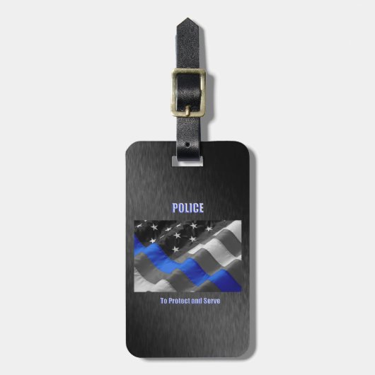 politie bagagelabel (Voorkant verticaal)