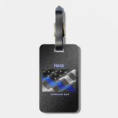 politie bagagelabel (Achterkant verticaal)