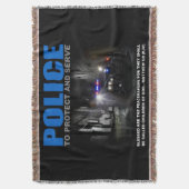 Politie beschermt en serveert diefstal deken (Voorkant Verticaal)