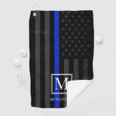 Politie beschouwde patriottische vlag | Monogram Golfhanddoek (Insitu)