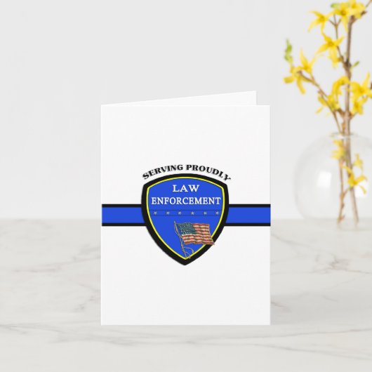 Politie blanco binnen kaart (Gele Bloem)