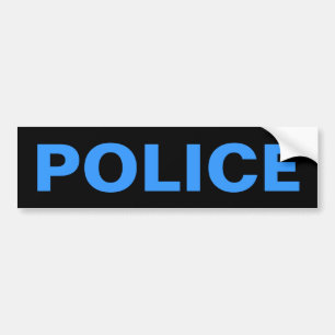 POLITIE - blauw Logo Embleem Bumpersticker