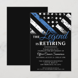 Politie Blauwe Lijn Rechtshandhaving Afdwingingspa Kaart