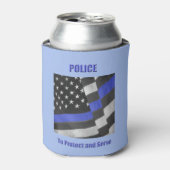 politie blikjeskoeler (Blikje Voorkant)