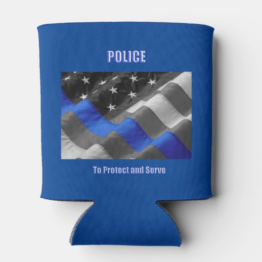 politie blikjeskoeler (Achterkant)