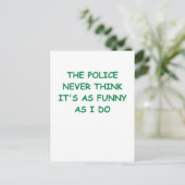 politie briefkaart (Staand voorkant)