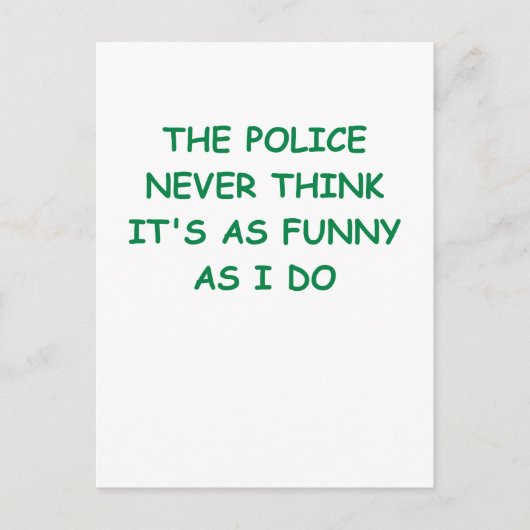 politie briefkaart (Voorkant)
