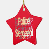 Politie brigadier-generaal keramisch ornament (Links)