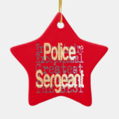 Politie brigadier-generaal keramisch ornament (Achterkant)