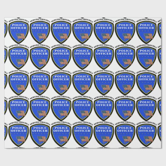 politie cadeaupapier (Vlak)