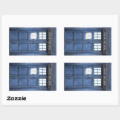Politie Call Box Rechthoekige Stickers (Vel)