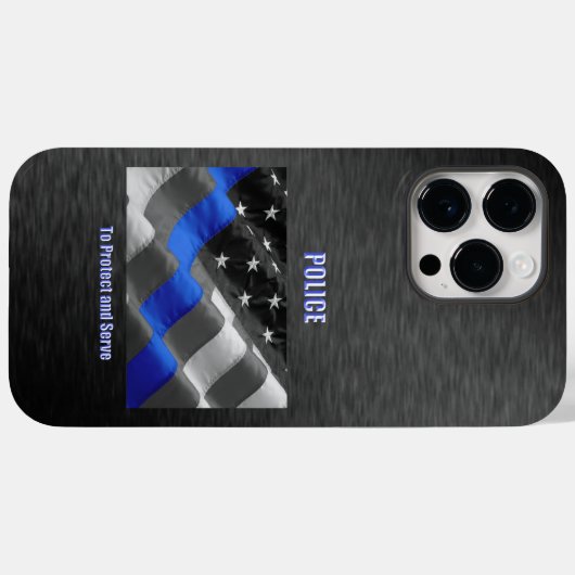 politie Case-Mate iPhone case (Achterkant (horizontaal))
