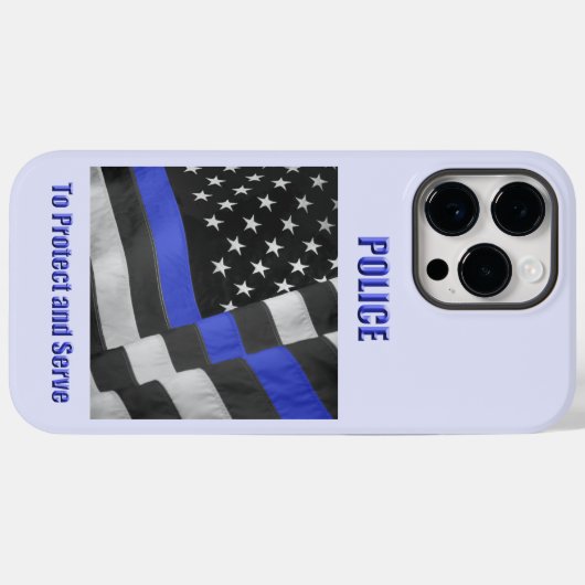 politie Case-Mate iPhone case (Achterkant (horizontaal))
