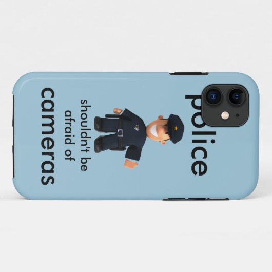 politie Case-Mate iPhone case (Achterkant (horizontaal))