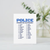 Politie Communicatie Tool - A tot Z Alfabet Briefkaart (Staand voorkant)