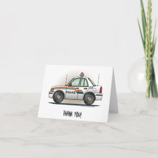 Politie Cruiser Car Cop Car Bedankkaart