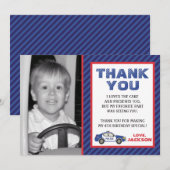 Politie Dank je kaart - Politie Birthday Party (Voorkant / Achterkant)