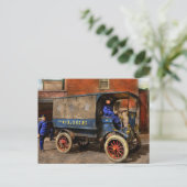 Politie - De padie-wagen 1919 Briefkaart (Staand voorkant)