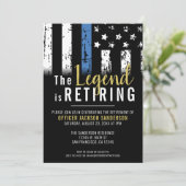 Politie Departement Pensioen Wetshandhaving Kaart (Staand voorkant)