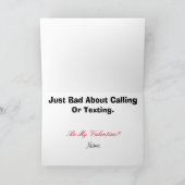 Politie Detective Valentijnsdag Kaart (Binnen)