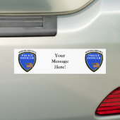 Politie die trots bedient bumpersticker (Op auto)
