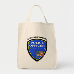 Politie die trots bedient tote bag