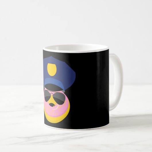 Politie Donut - Glazed Officer Koffiemok (Voorkant rechts)