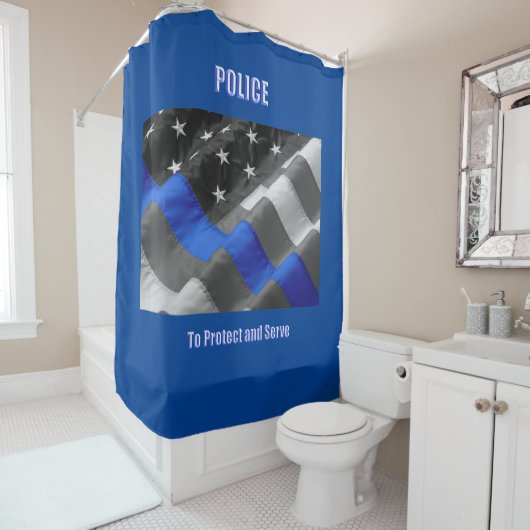 politie douchegordijn (In situ)