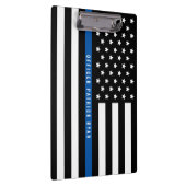 Politie Dunne Blauwe Lijn Amerikaanse Vlag Aangepa Klembord (Rechts)
