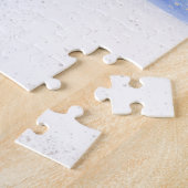 Politie Dunne Blauwe Lijn Sneeuwman Kerstmis Legpuzzel (Zijkant)